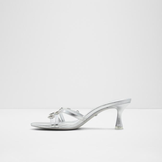 Barbiemule Women's Silver Dress Sandals image number 3