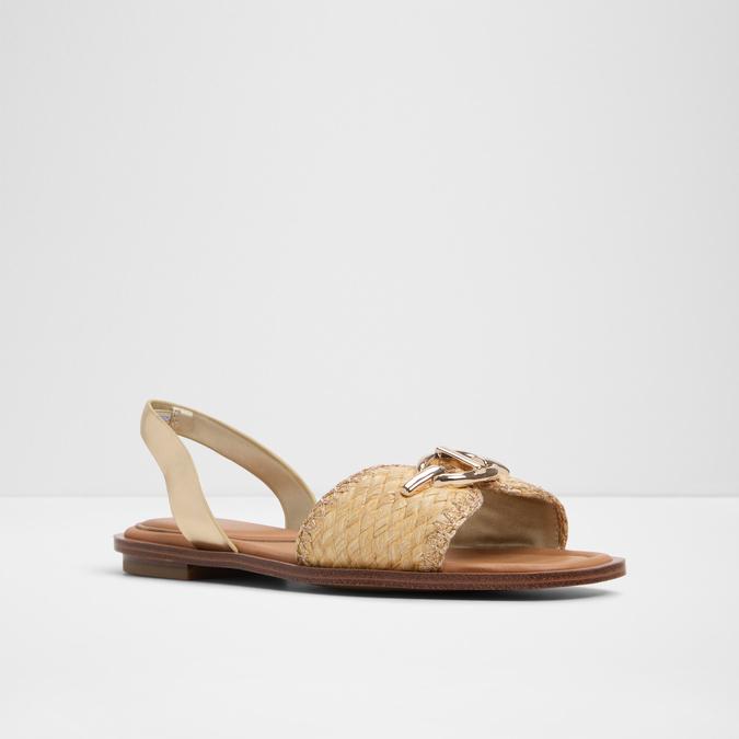 Goassi-In Women's Gold Flat Sandals image number 4