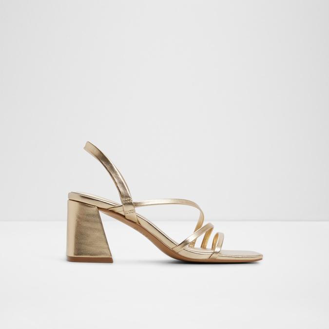 ATLANTICUS-IN GOLD Women Block heel sandals