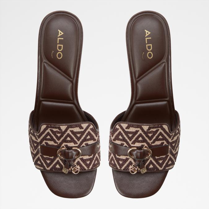 TESSINA-IN BROWN MULTI Women Block heel sandals image number 5