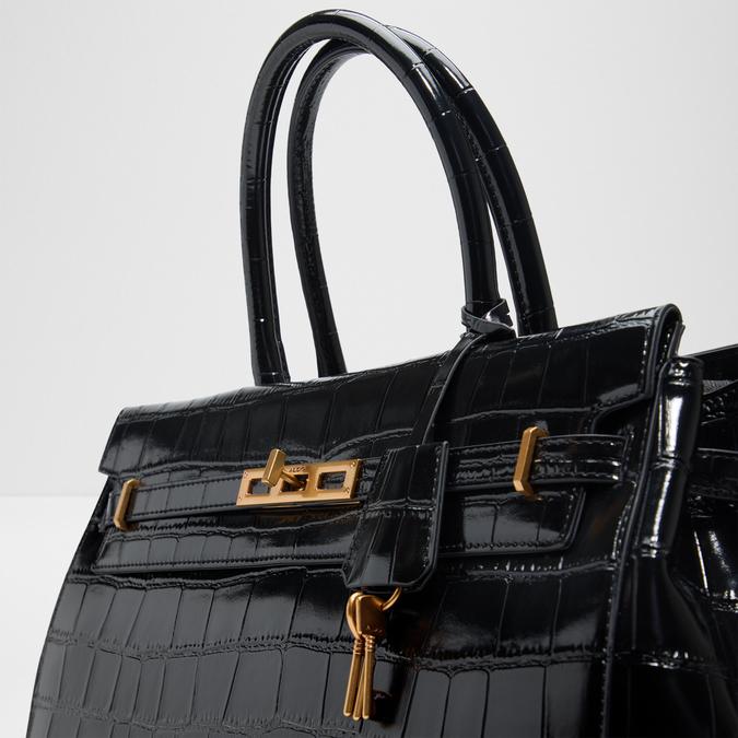 ZARKAA Black Overflow Women Satchel image number 2