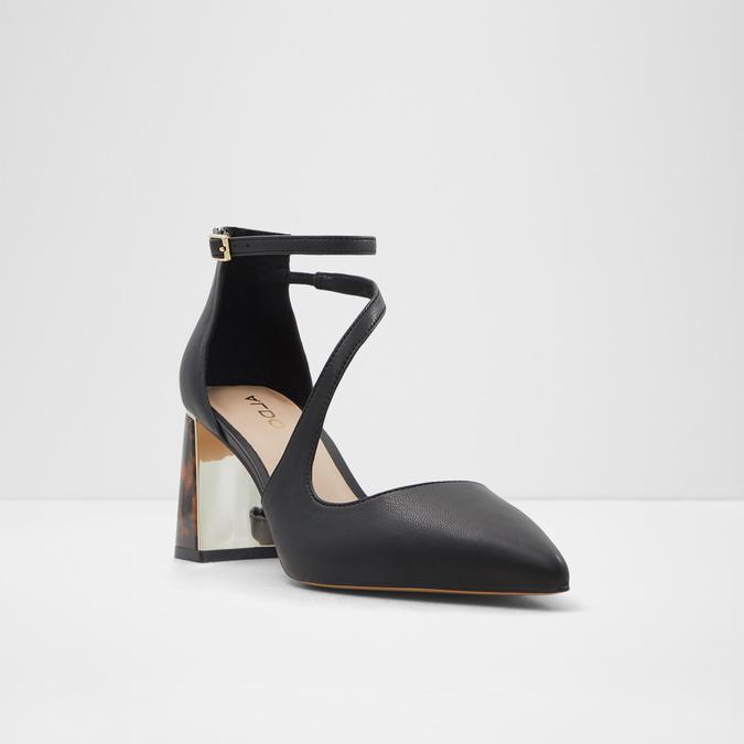 Annodar Women's Black Block Heel image number 4