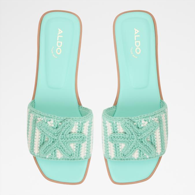 Sabbia-In Women's Green Flat Sandals