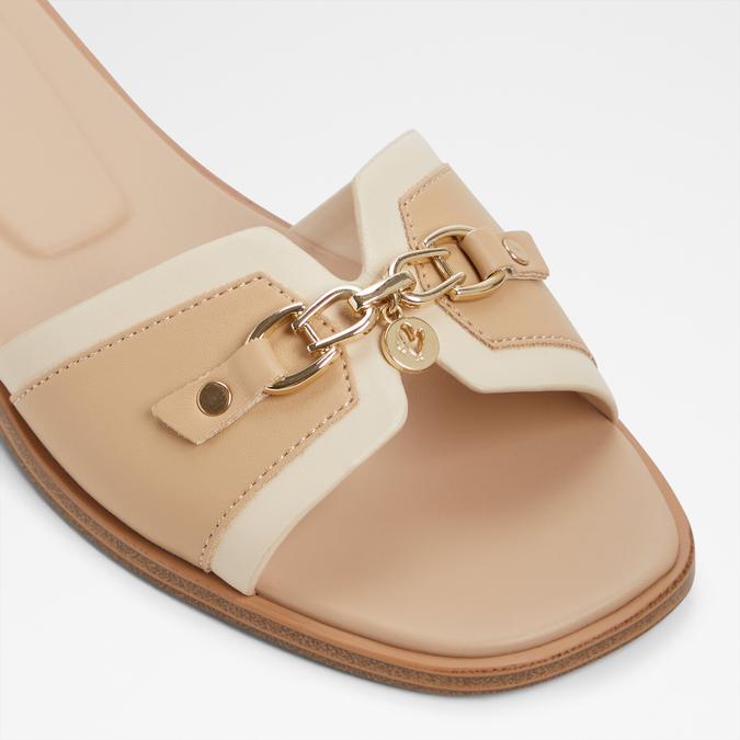 ALAMASSIA Beige Women Flats image number 4