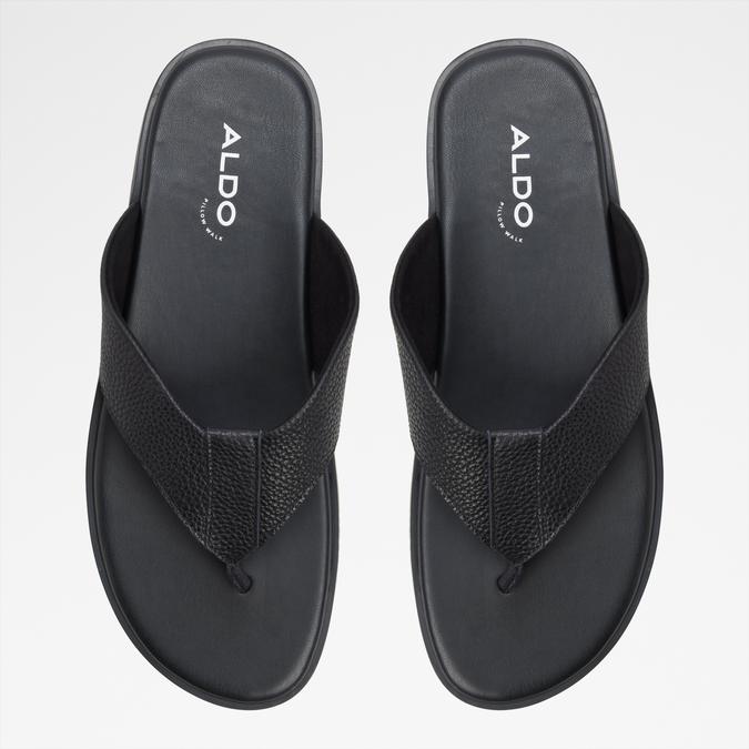 SERANOA-IN Black Men Thong Sandals image number 5