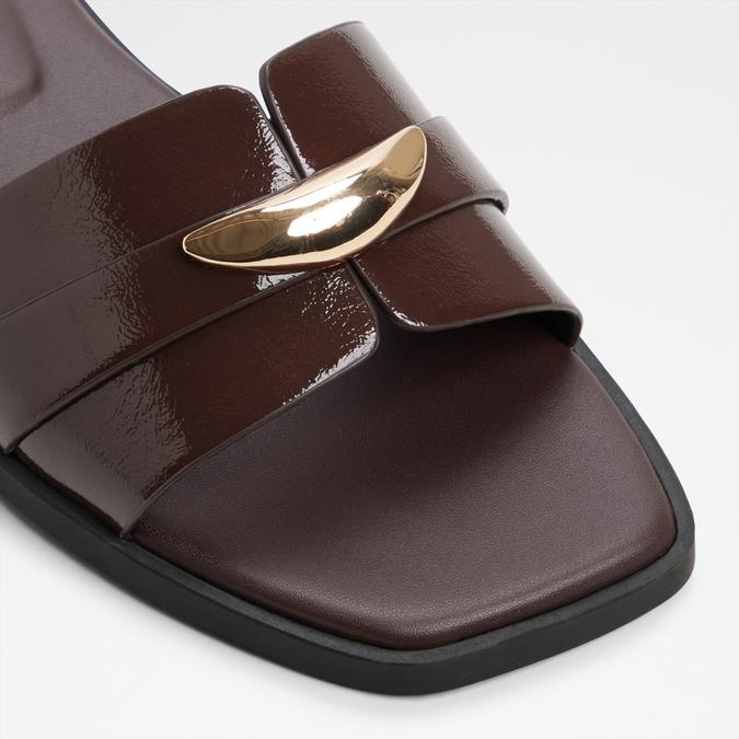 BRIELAA-IN DARK BROWN Women Flat Sandals image number 4