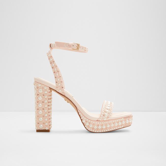 Lulu Women's Light Pink Block Heel Sandals
