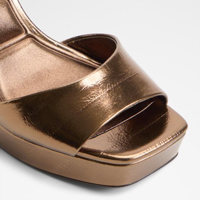 CHICGLEAM-B BRONZE Women Block Heel Sandals image number 4