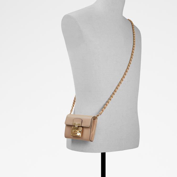 Meratha Women's Beige Wallet On A Chain image number 3