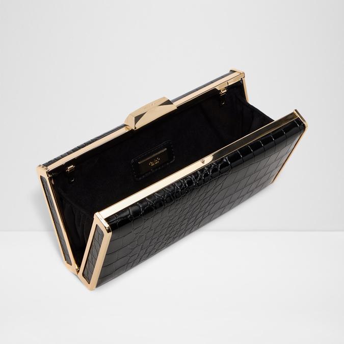 MELYSISA Black Overflow Women Clutch image number 2