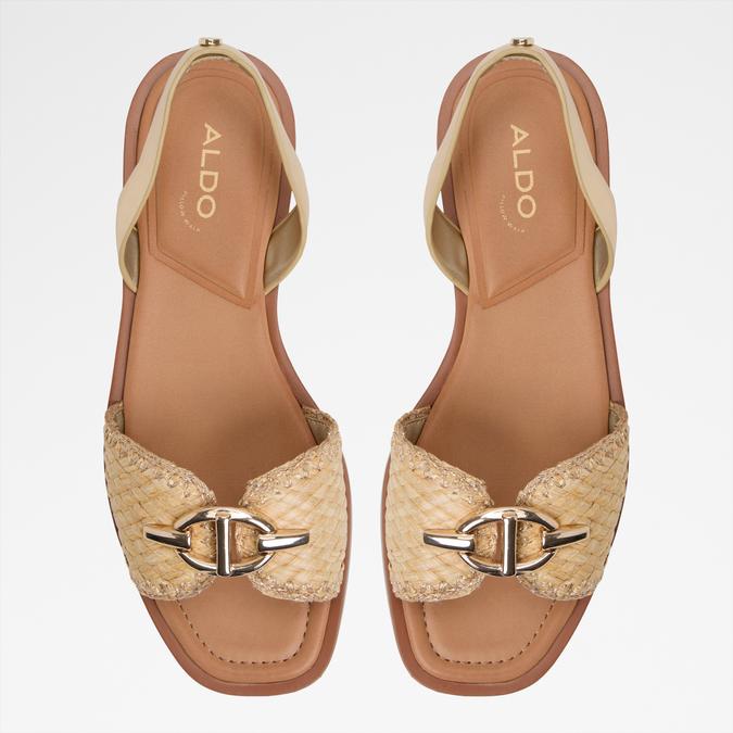 Goassi-In Women's Gold Flat Sandals