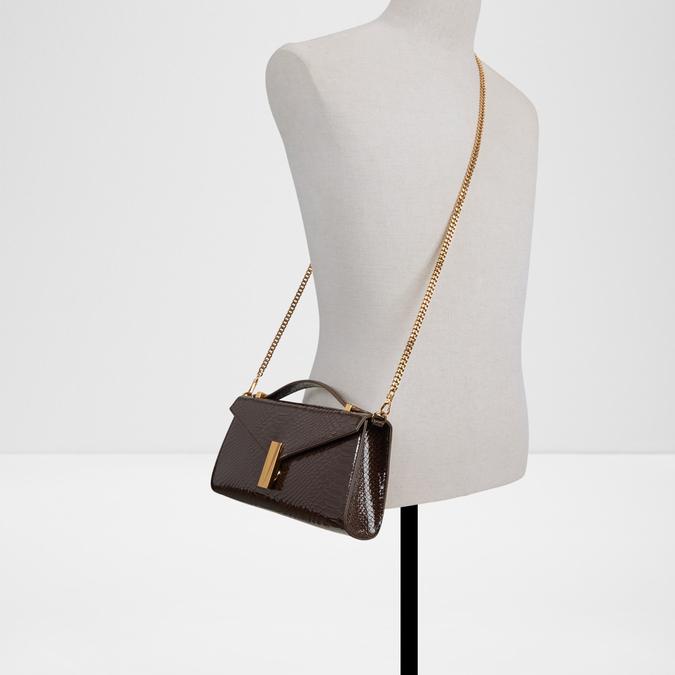 ALEXZANDRAX Dark Brown Women Clutch image number 3