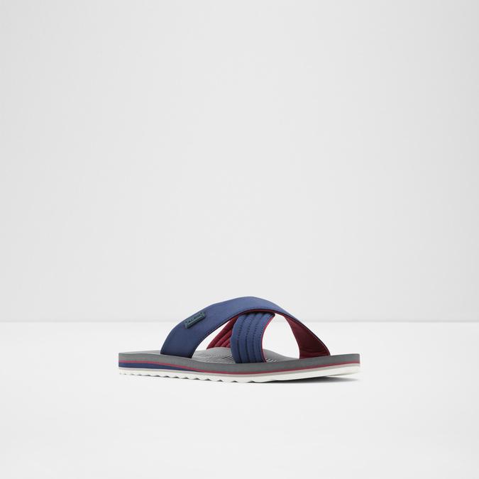 Inderpaul Men's Navy Cross Strap Sandals image number 4