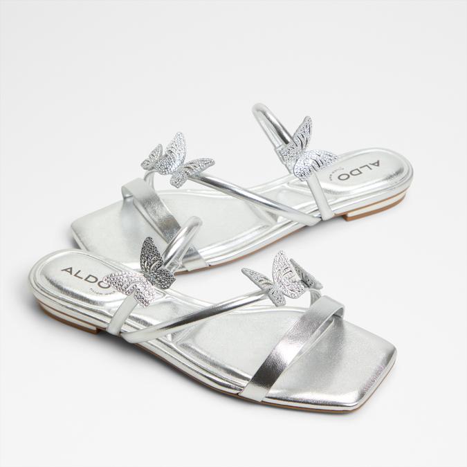 Flyhigh-In Women's Silver Flat Sandals