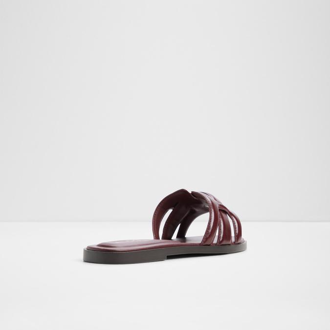 ELENARIAA-IN Dark Red Women Flat Sandals