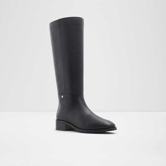Pralendra Women's Black Knee Length Boots image number 3