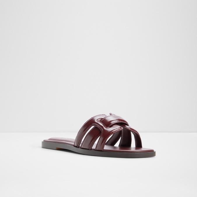 ELENARIAA-IN Dark Red Women Flat Sandals image number 3