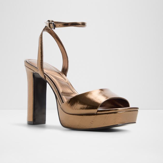 CHICGLEAM-B BRONZE Women Block Heel Sandals image number 3