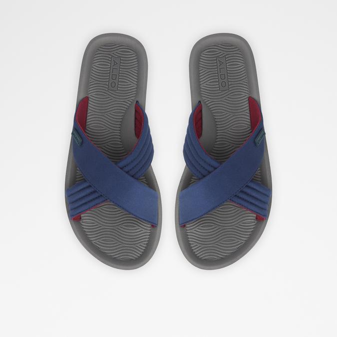 Inderpaul Men's Navy Cross Strap Sandals