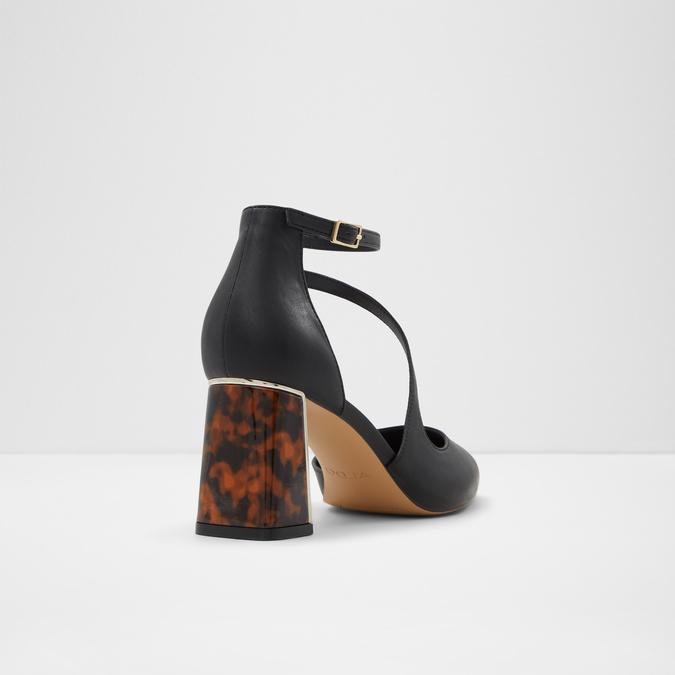 Annodar Women's Black Block Heel image number 2