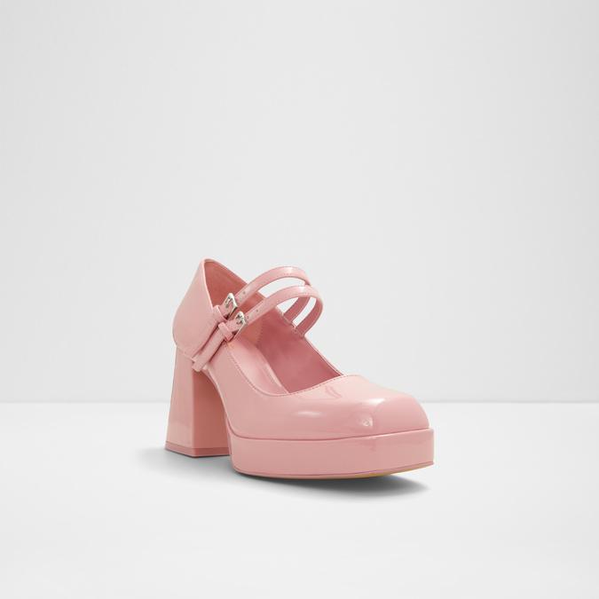 Manda Women's Medium Pink Block Heel Shoes image number 3