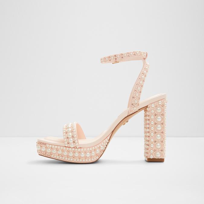 Lulu Women's Light Pink Block Heel Sandals image number 3