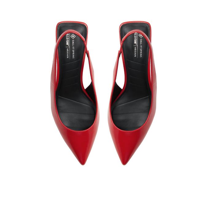 Call it Spring Rozalia Women's Red Block Heel Shoes