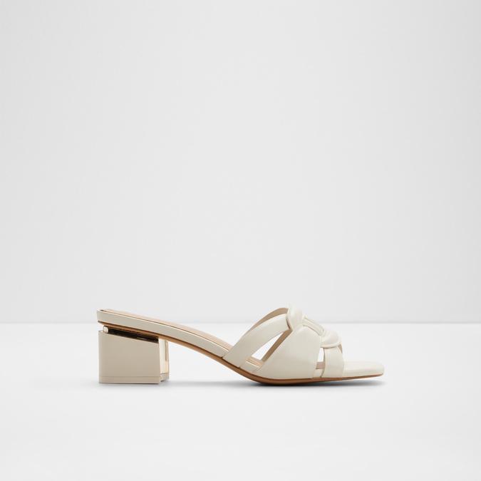 NAJLA-IN WHITE/BONE Women Block Heel Sandals