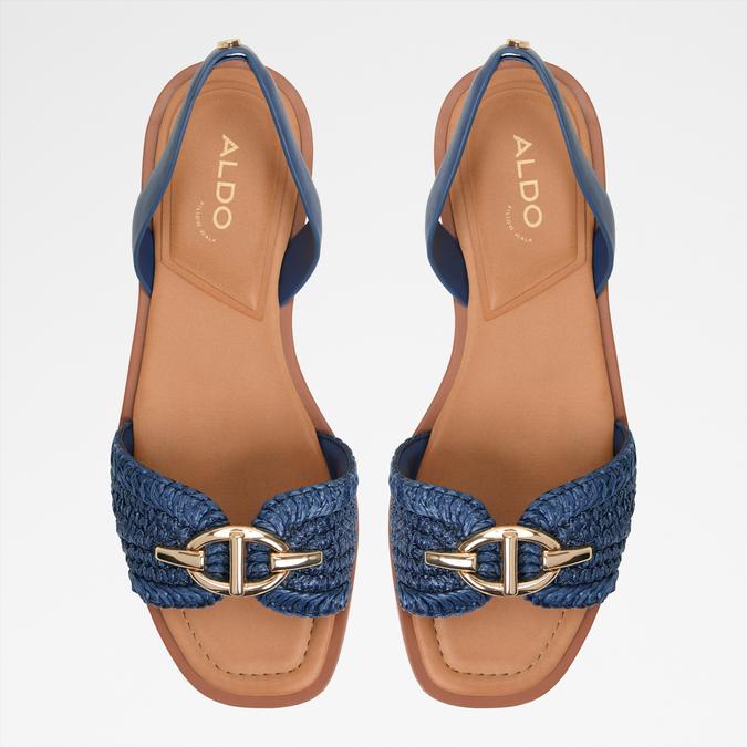 Goassi-In Women's Navy Flat Sandals