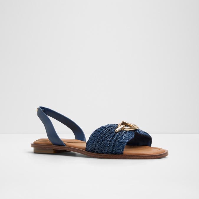 Goassi-In Women's Navy Flat Sandals image number 4