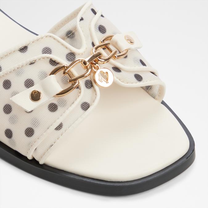 ALAMASSIA-IN WHITE/BLACK Women Flat Sandals image number 4