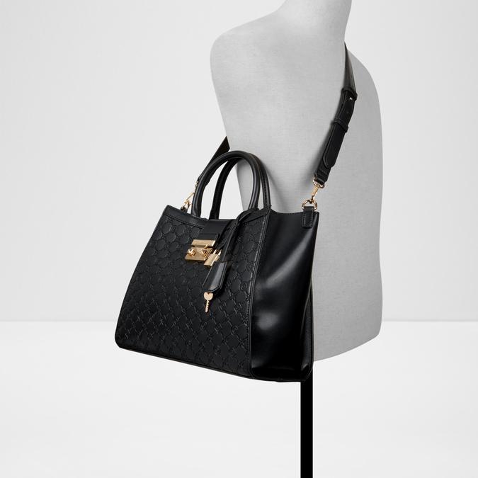 Crelally Women's Black Satchel image number 3