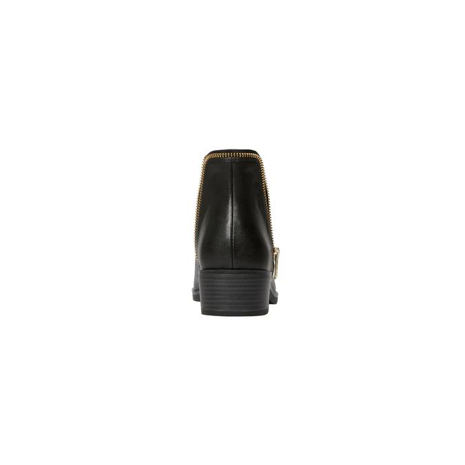 Umigon Women's Black Ankle Boots image number 2