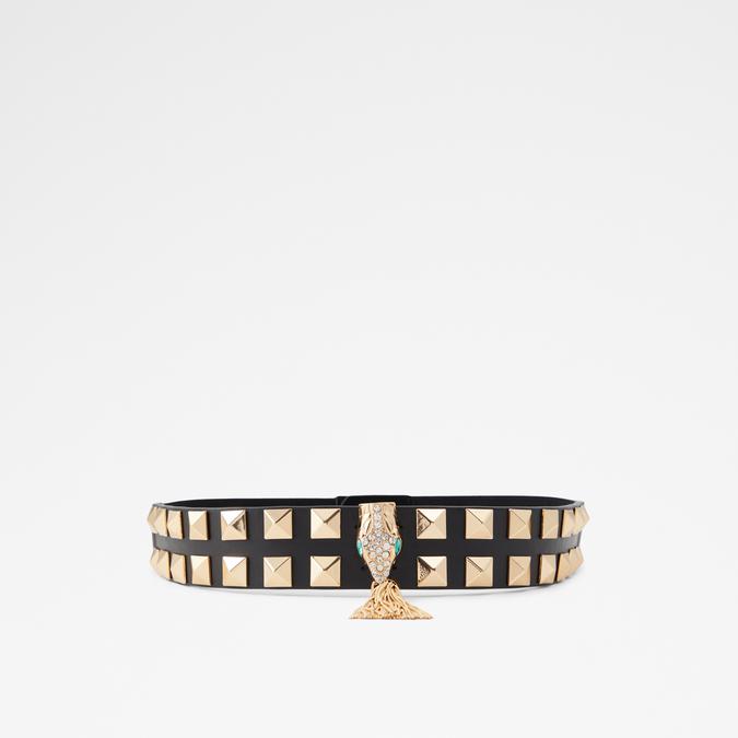 Brillia Women's Black On Gold Belt