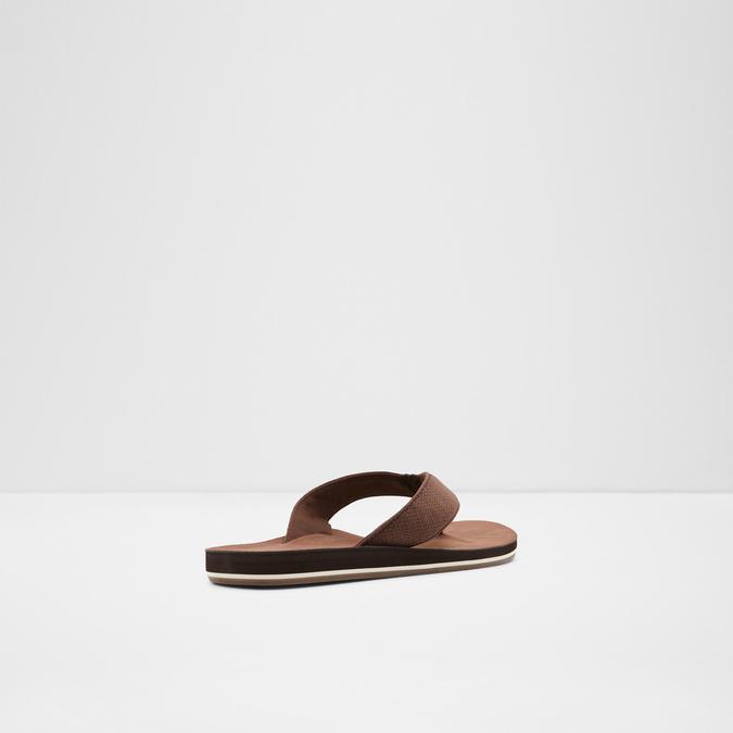 Weallere Men's Dark Brown Thong Sandals