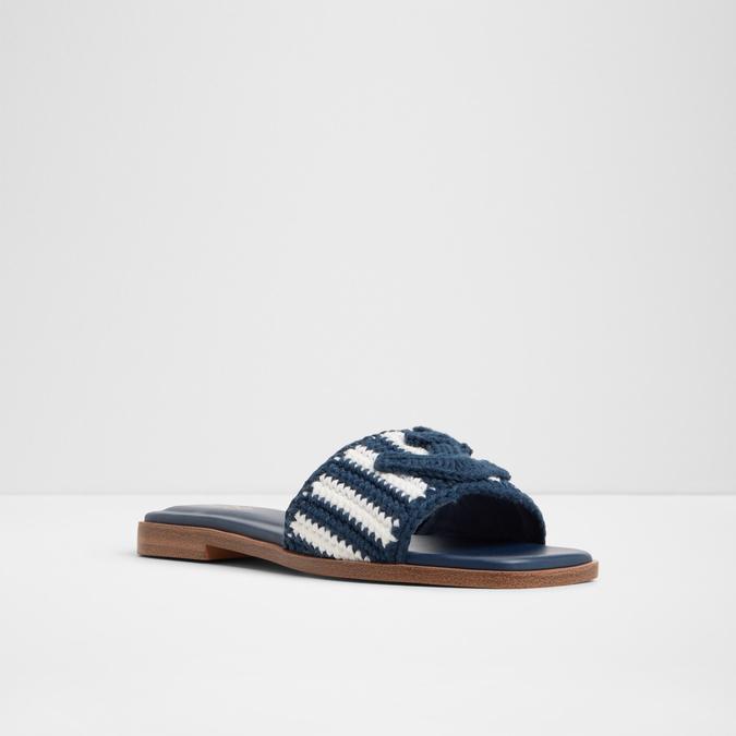 Sabbia-In Women's Blue Flat Sandals image number 5