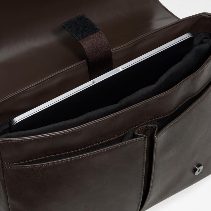 PRESCOT Medium Brown Men Messenger image number 5