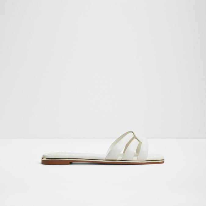 Augustya-In Women's White Flat Sandals