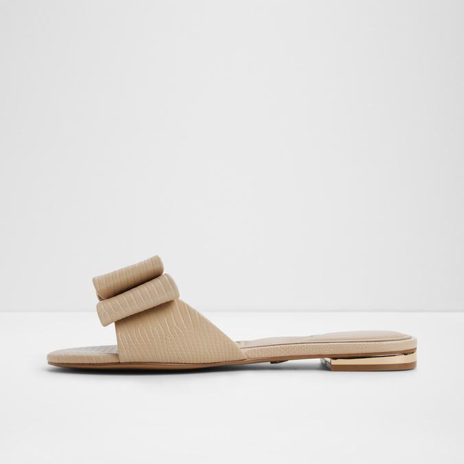 Eloquent-In Women's Beige Flat Sandals image number 3