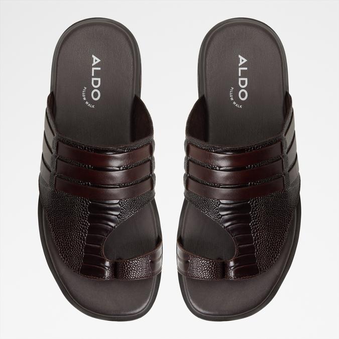 Haorina-In Men's Brown Strap Sandals
