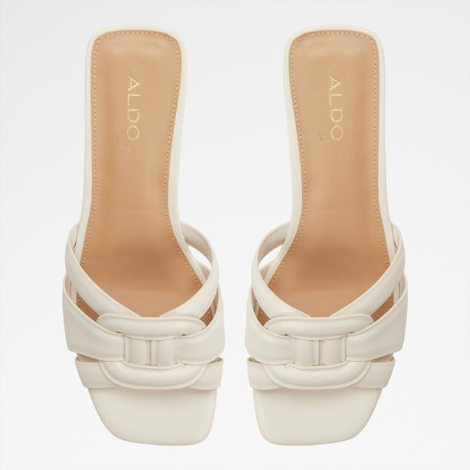 NAJLA-IN WHITE/BONE Women Block Heel Sandals image number 5