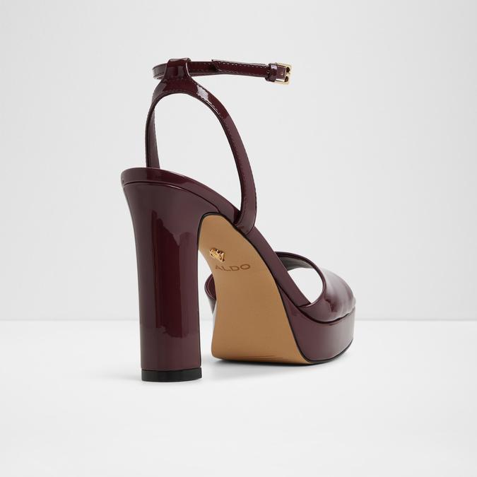 CHICGLEAM-IN Bordo Women Block Heel Sandals