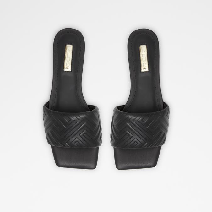 Cleona Women's Black Flat Sandals