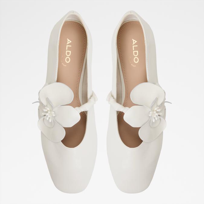 Floralina-In Women's White Ballerinas