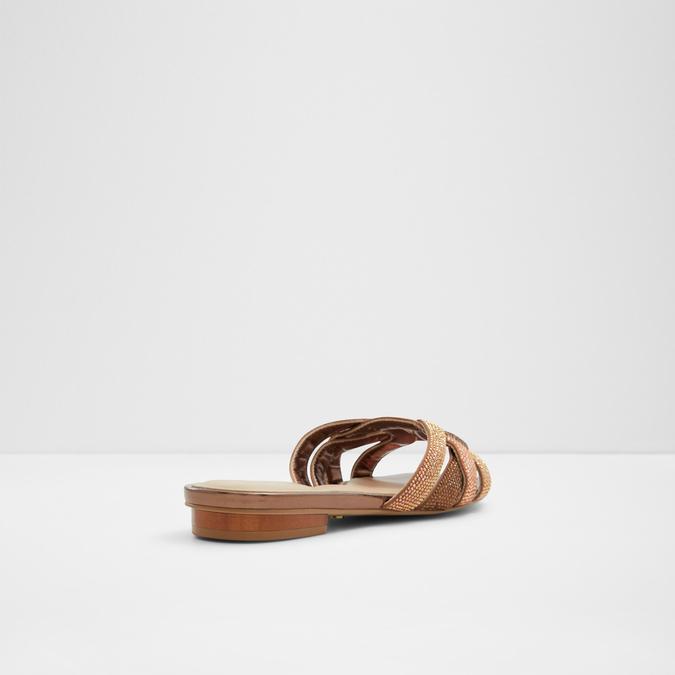 Corally Women's Bronze Flat Sandals image number 2