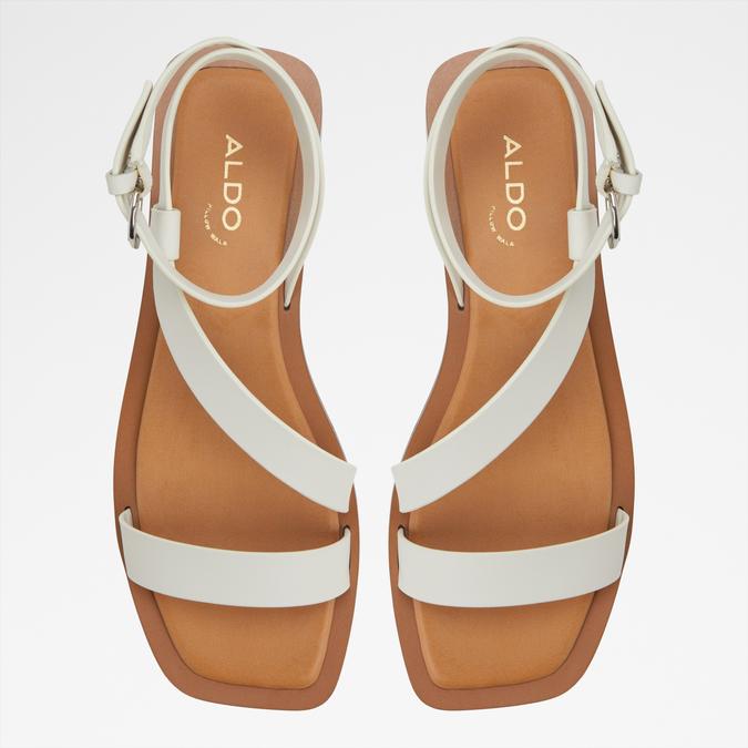 Grugar-In Women's White Flat Sandals