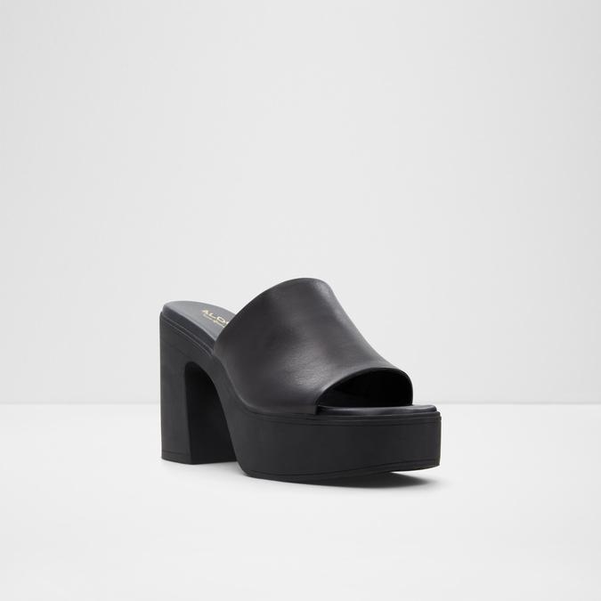 Maysee Women's Black Block Heel Sandals image number 3
