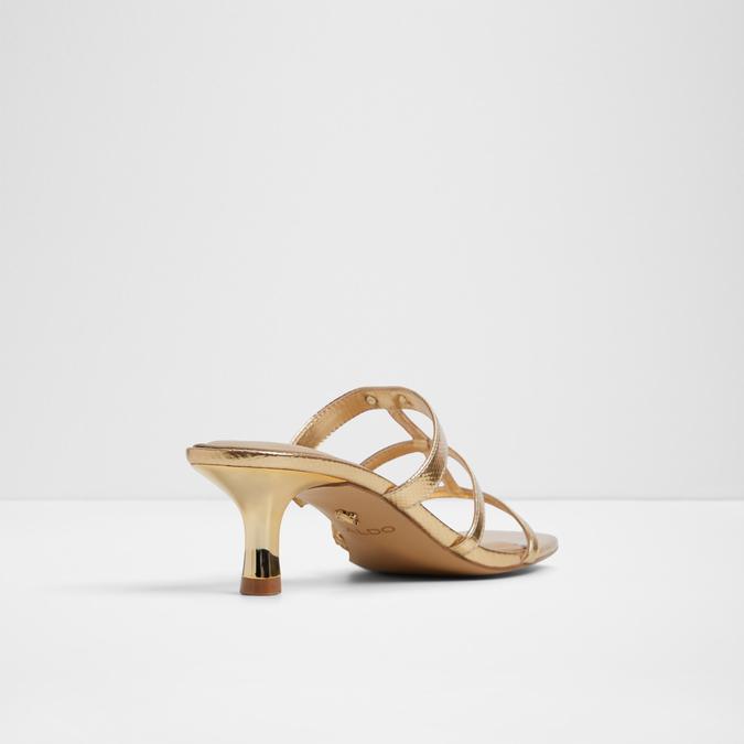 Goldenglow-In Women's Gold Dress Sandals image number 2