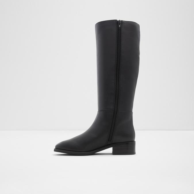 Pralendra Women's Black Knee Length Boots image number 2