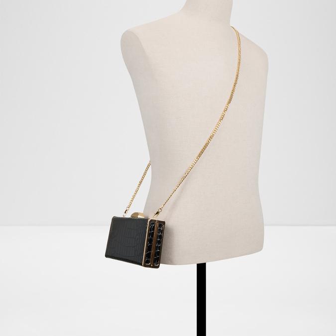 MELYSISA Black Overflow Women Clutch image number 3
